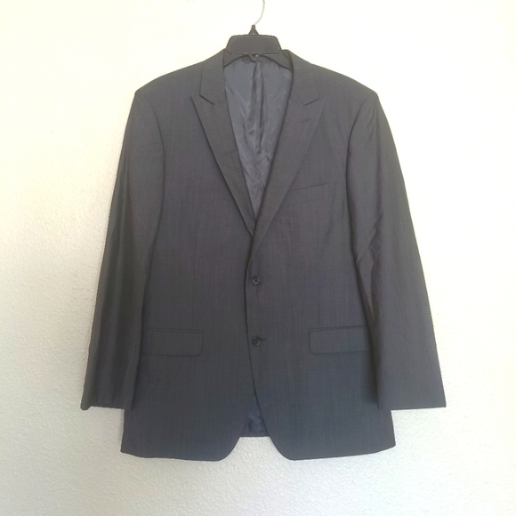 TALLIA est. 1893‎ gray dress blazer men size 42R wool 100% Plaid Two Button - Picture 1 of 11